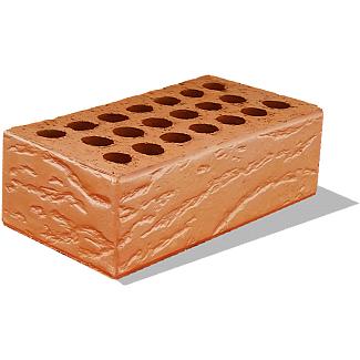 Кирпич керамический рядовой пустотелый утолщенный «Фасадный Кора» (1,4) опт фото 1