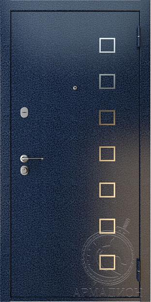 Дверь входная «Вена» антик синий/сандал светлый фото 1