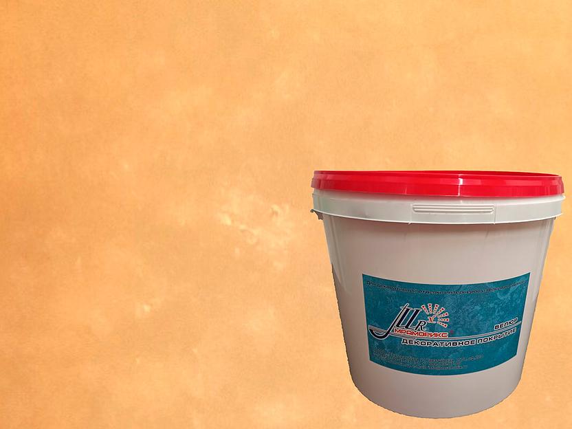 Тонкослойное декоративное покрытие Мраморикс™ велюр колерованный золото 5 кг фото 1