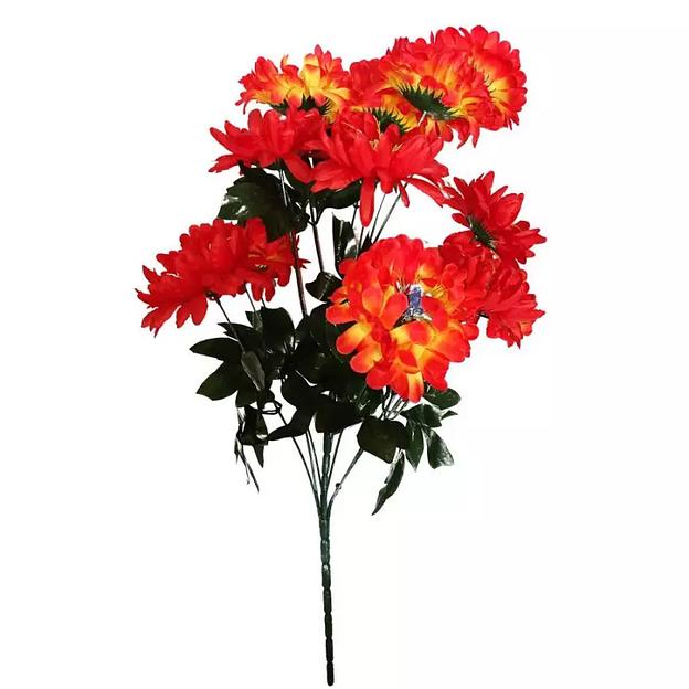 Букет астр 13 голов (2 вида 7+6) 80см 006-448+579 фото 2