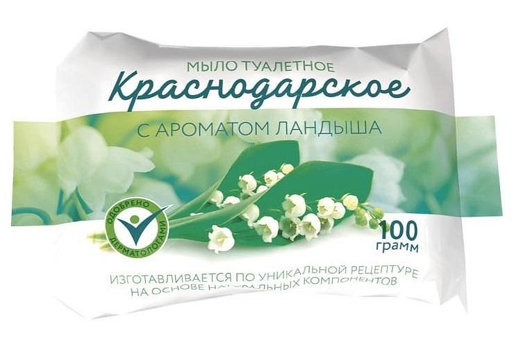 Мыло туалетное Краснодарское «С ароматом ландыша» фото 1