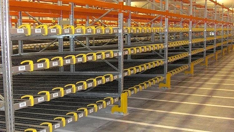 Гравитационные стеллажи для склада ОПТ фото 4