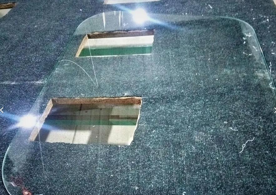 Изготовление стеклянных столешниц и кругов фото 6