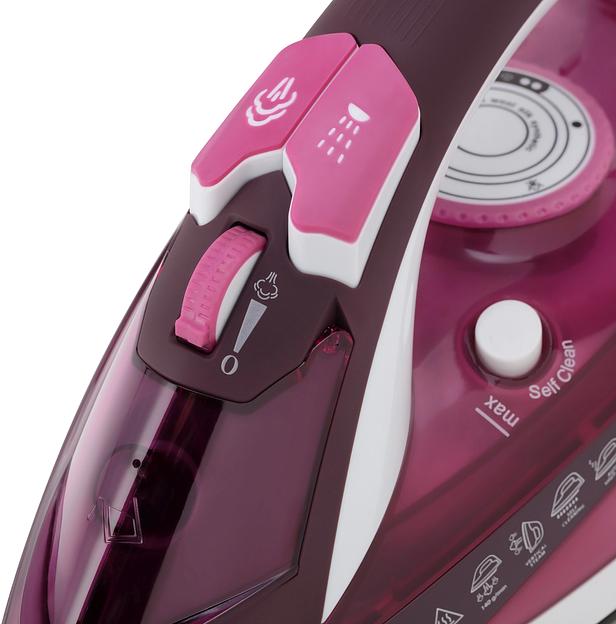 Утюг Vitek VT-1215 2400Вт розовый фото 2