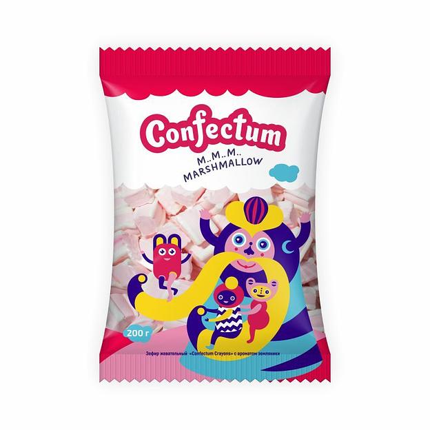 Маршмеллоу Confectum «Crayons» с ароматом земляники 14 шт по 200 г ОПТ фото 1