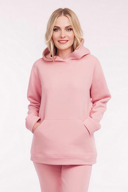 Костюм футер 3-х нитка с начесом 3128/27/Нежно-розовый фото 2