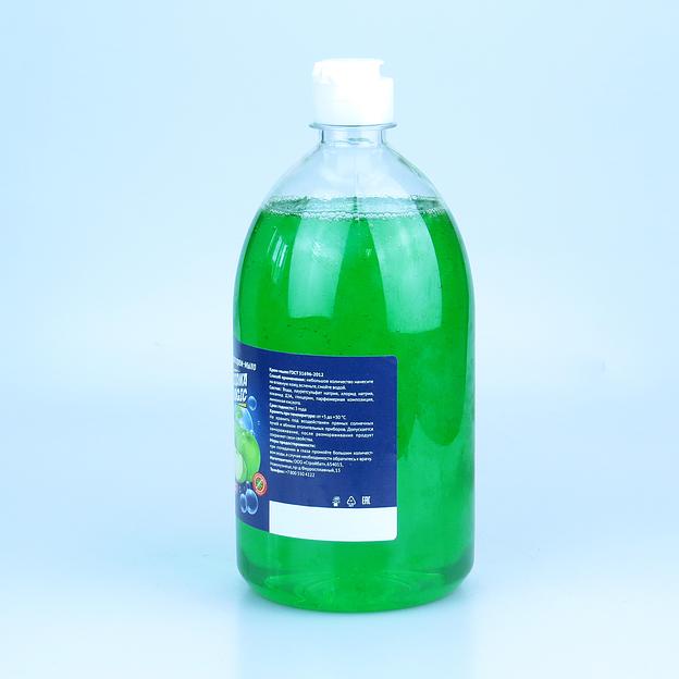 Жидкое крем-мыло DIONA MAGIC зеленое яблоко ПЭТ 1л (пуш-пул) фото 3