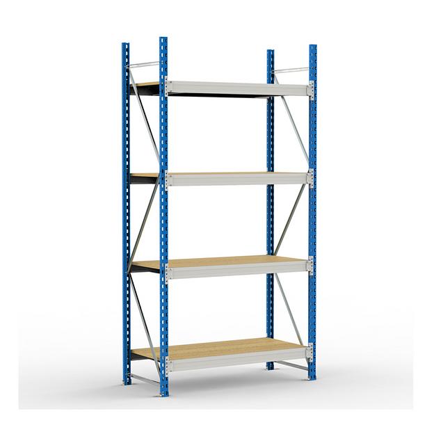Стеллаж SGR-V-DS 2500×1800×800 4 яруса с настилом ДСП фото 1