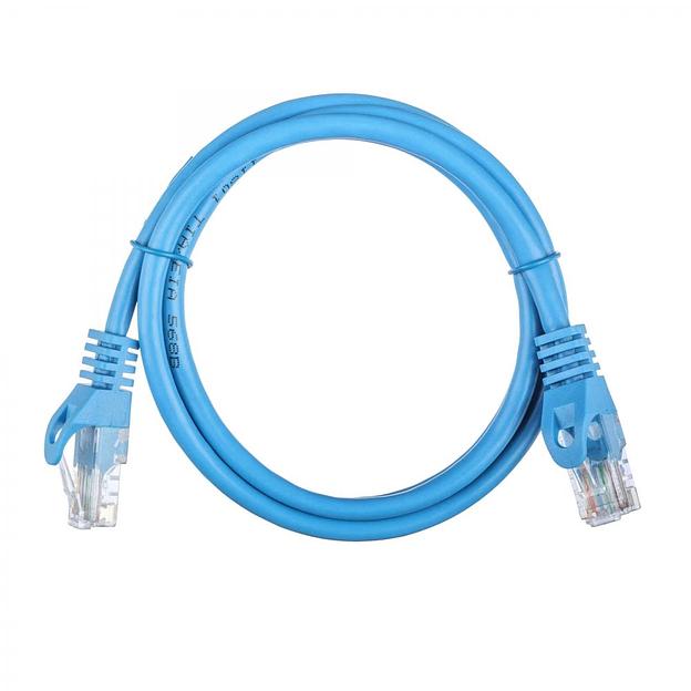 Кабель ACD Патч-корд ACD-LPU5E-10L |ACD-LPU5E-10L| Cat5e UTP 24AWG 4Pair, 7/0.18мм CCA Синий,1.0м, (741449) фото 1