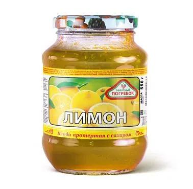 Лимон перетёртый с сахаром Заветный Погребок 550 г фото 1