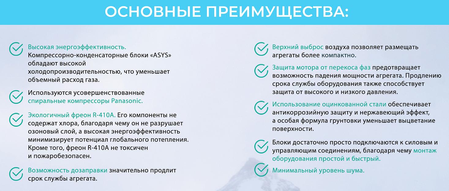 Компрессорно-конденсаторный блок Asys Basicfreeze AU-96-A фото 2