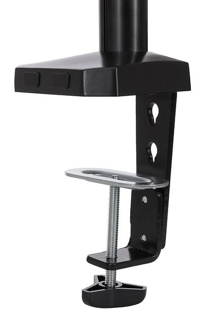 Кронштейн для мониторов ЖК Buro M10 черный 15"-32" макс.9кг крепление к столешнице поворот и наклон фото 6