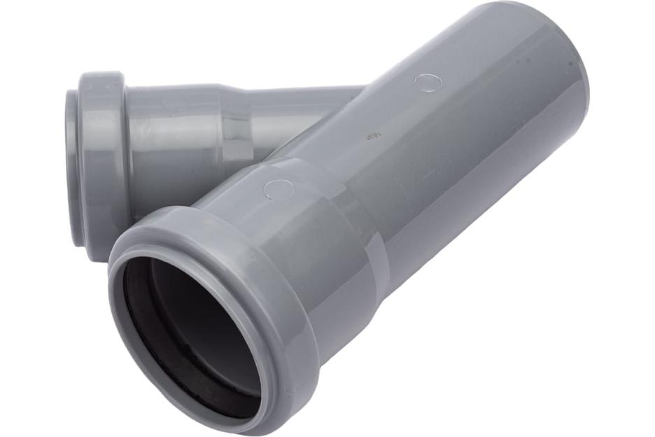 Тройник канализационный 45 град. 50 х 40 фото 2