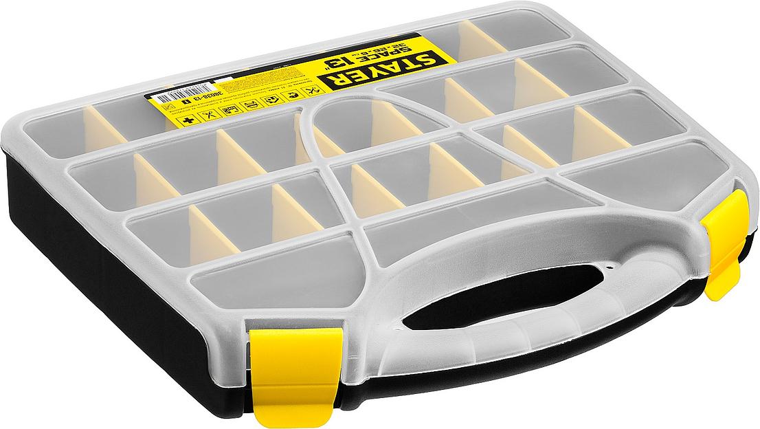 STAYER SPACE-13, 320 х 260 х 60 мм, (13″), пластиковый органайзер с 21 ячейкой (38038-13) фото 3