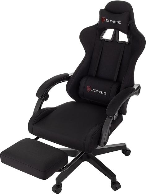 Кресло игровое Zombie Shadow черный Neo Black крестов. пластик подст.для ног фото 10