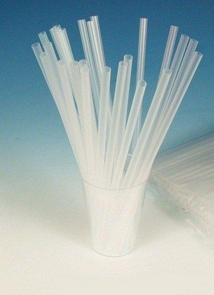Трубочки кокт. 0,5*21 см. 1000 шт/уп. прямые прозрачные /1/12/ фото 1