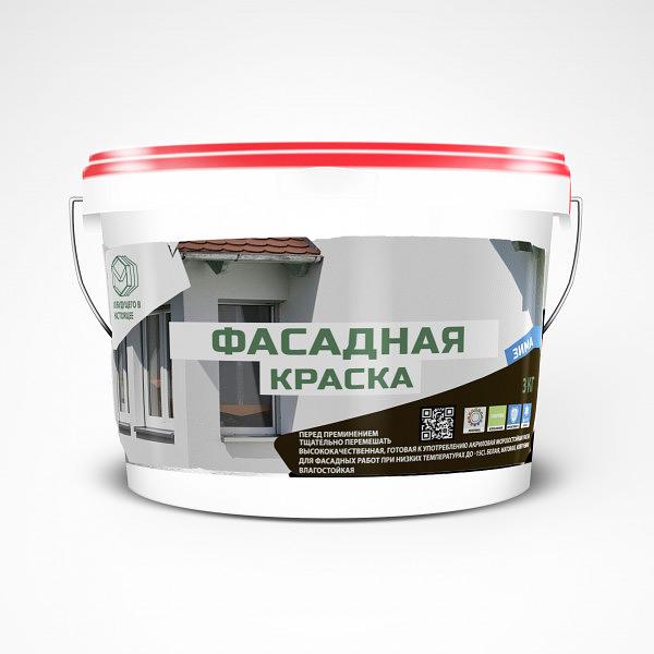 Фасадная краска «Зима» 12 кг фото 1