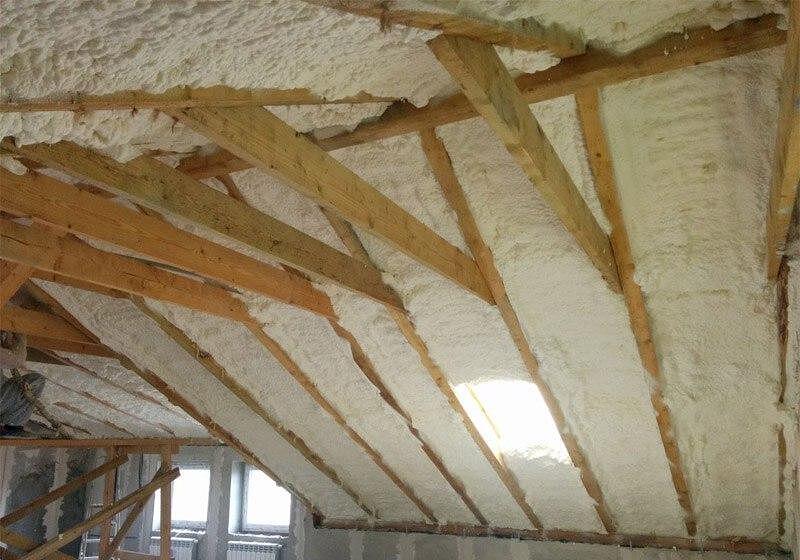 Утепление пеной ППУ (пенополиуретаном) фото 3