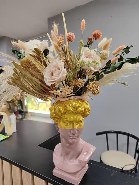 Букет из сухоцветов 55 см код 114226392 ОПТ фото 1