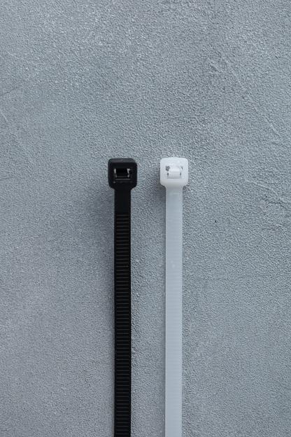 Кабельная стяжка GR-FIX 4×250, 4×300, 4×370, 4×400, 4×450 мм белые/чёрные опт фото 4