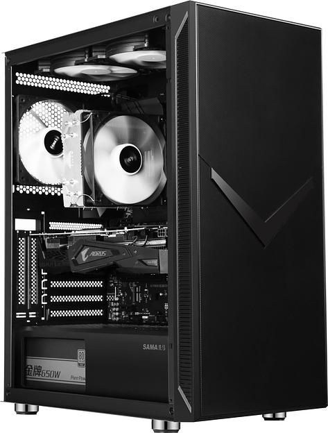 Корпус Accord 3501 черный без БП ATX 2xUSB2.0 1xUSB3.0 1xUSB3.1 audio bott PSU фото 7