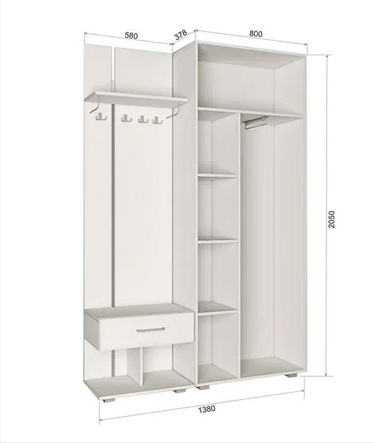 Прихожая «Пайн 13» ОПТ фото 3