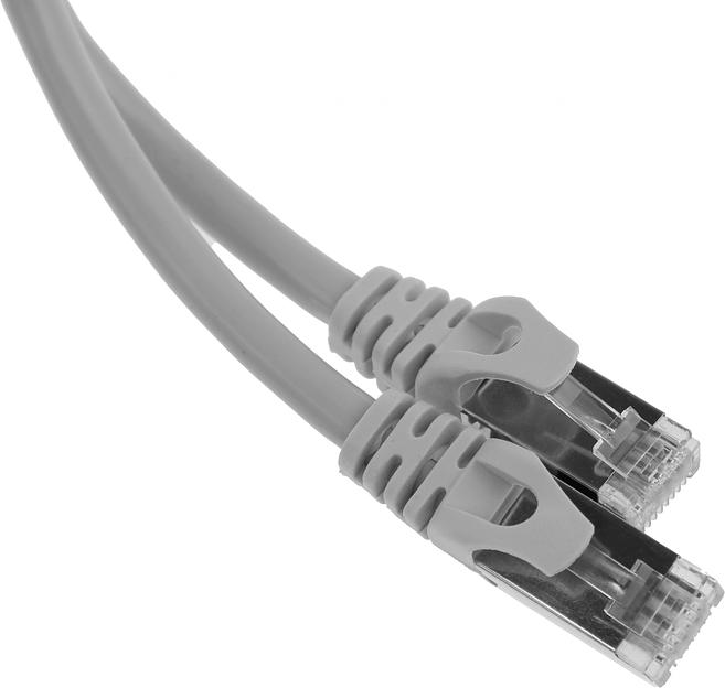 Патч-корд PP6-1.5M 10000G FTP 4 пары cat6 CCA molded 1.5м серый RJ-45 (m)-RJ-45 (m) фото 1