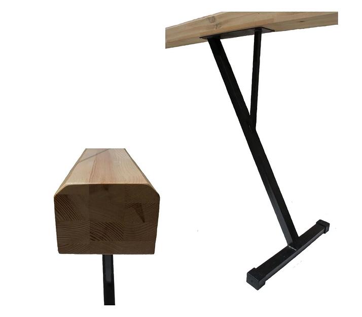 Бревно гимнастическое «Стандарт» высокое 3 м фото 2