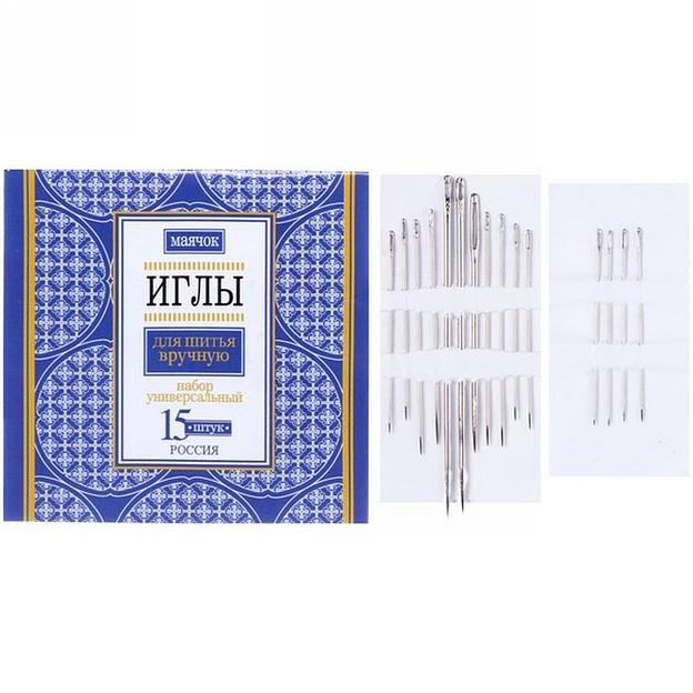 Игла для шитья в ручную Маячок (15шт.) фото 1