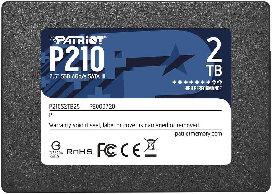Накопитель SSD Patriot SATA III 2Tb P210S2TB25 P210 2.5" фото 1