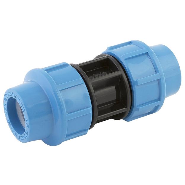 Муфта ДЖИЛЕКС ПНД соединительная 25x25 (30 шт. уп.) фото 1