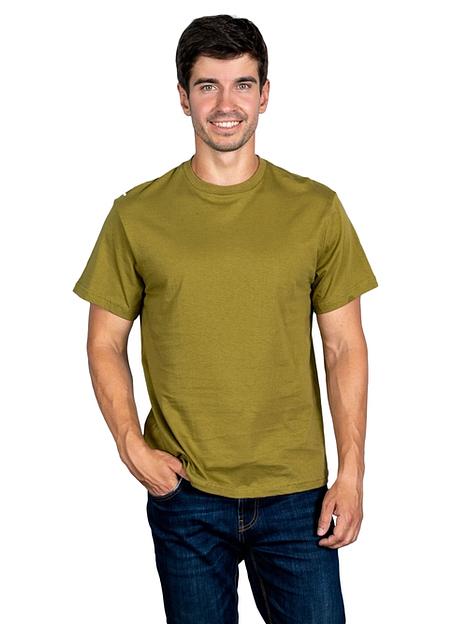 Футболка мужская классическая c круглым вырезом горловины, кардное полотно, 160 г/м² фото 4