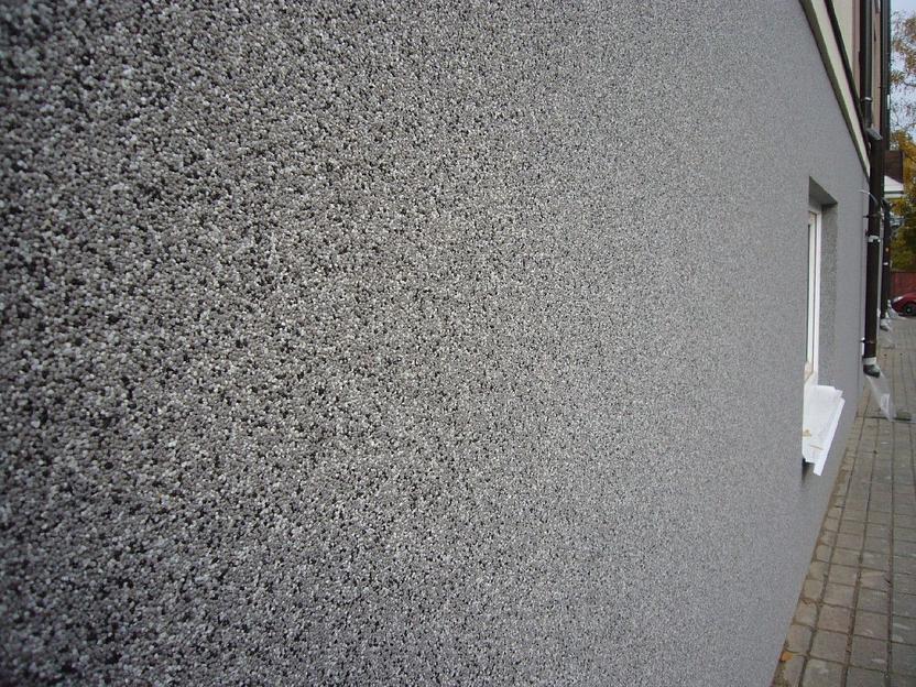 Штукатурка декоративная Bauramix «Liquid Stone» темно-серый 25 кг ОПТ фото 3