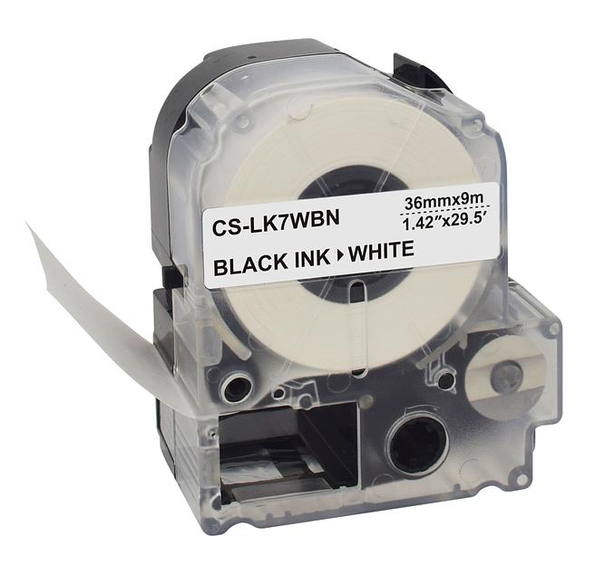 Картридж ленточный Cactus CS-LK7WBN черный для Epson LW1000P/Z700/Z900 фото 4