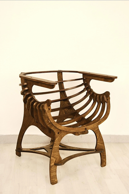 Кресло из дерева «Ракушка» фото 5