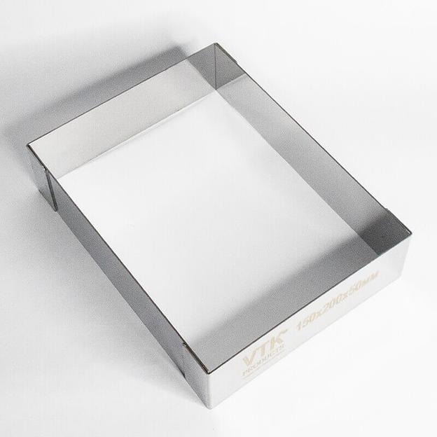 Форма для выпечки и заморозки Прямоугольник 150х200 мм высота 50 мм фото 2