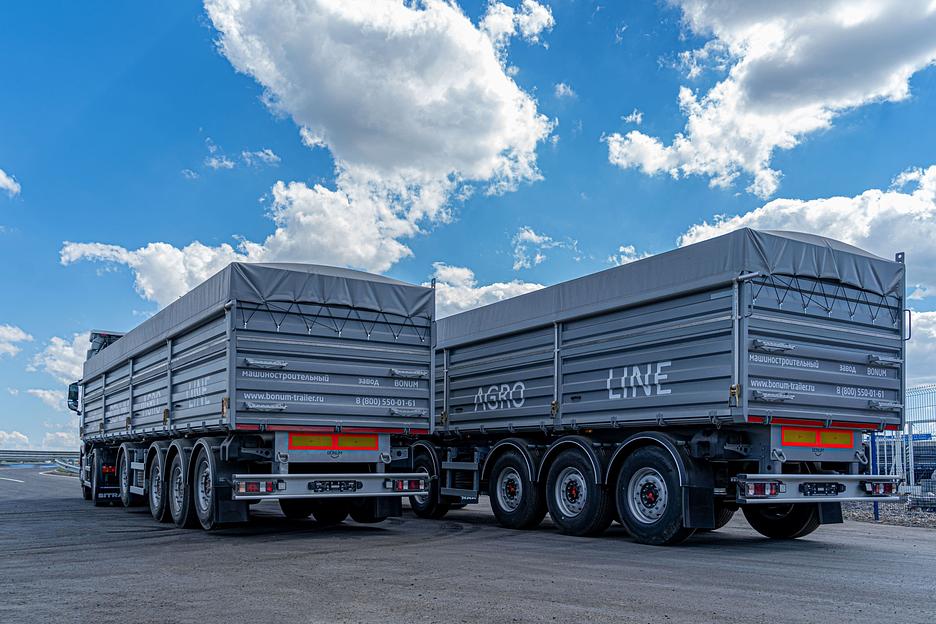 Зерновоз бортовой облегченный 46 м³ фото 4