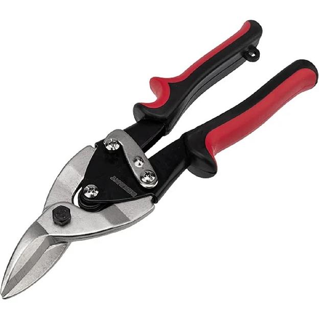 Rexant (12-4631) Ножницы по металлу левые 260 мм никелированные, двухкомпонентные рукоятки фото 1