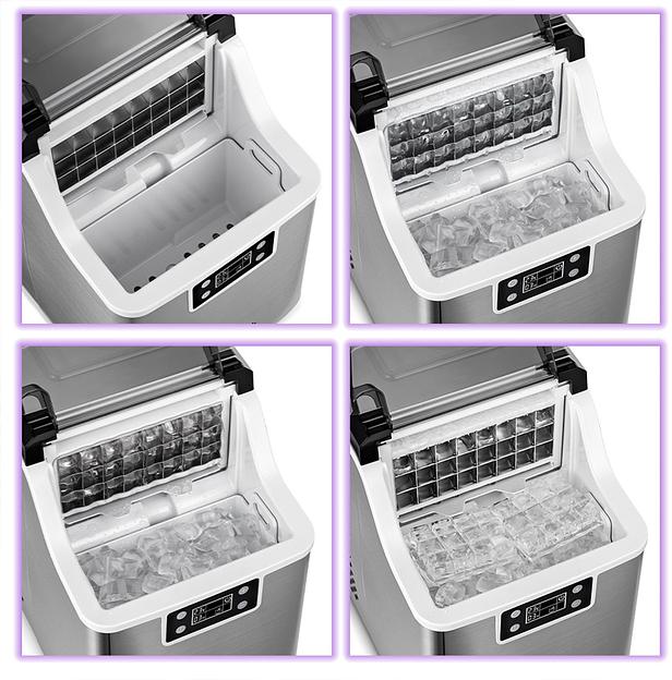 Ледогенератор Kitfort КТ-1826 150Вт 3200мл. нержавеющая сталь/черный фото 5