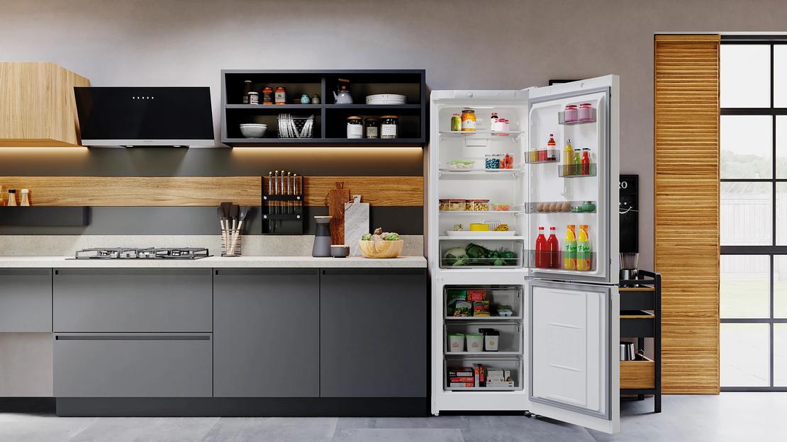 Холодильник Hotpoint HT 4180 W 2-хкамерн. белый/серебристый (двухкамерный) фото 7