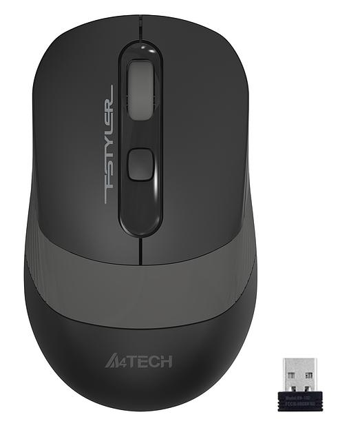 Мышь A4Tech Fstyler FG10S черный/серый оптическая (2000dpi) silent беспроводная USB (4but) фото 2