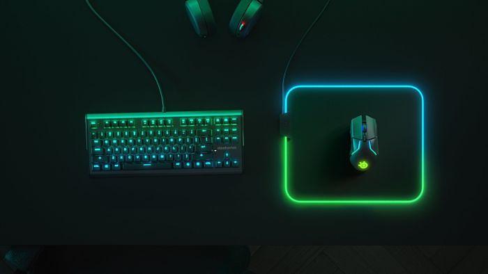 Коврик для мыши Steelseries QcK Prism Cloth Средний черный 320x270x4мм фото 5