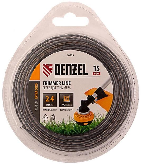 Леска для садовых триммеров Denzel 96185 d=2.4мм L=15м фото 1