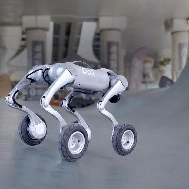 Бионический четырехопорный колесный робот бренда Unitree модели Go2-W версии Smart Edition фото 7