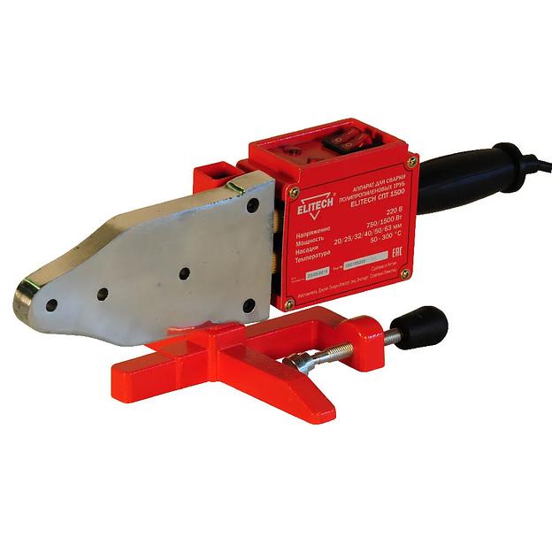 Аренда аппарата для сварки пластиковых труб Elitech СПТ 1500 фото 4