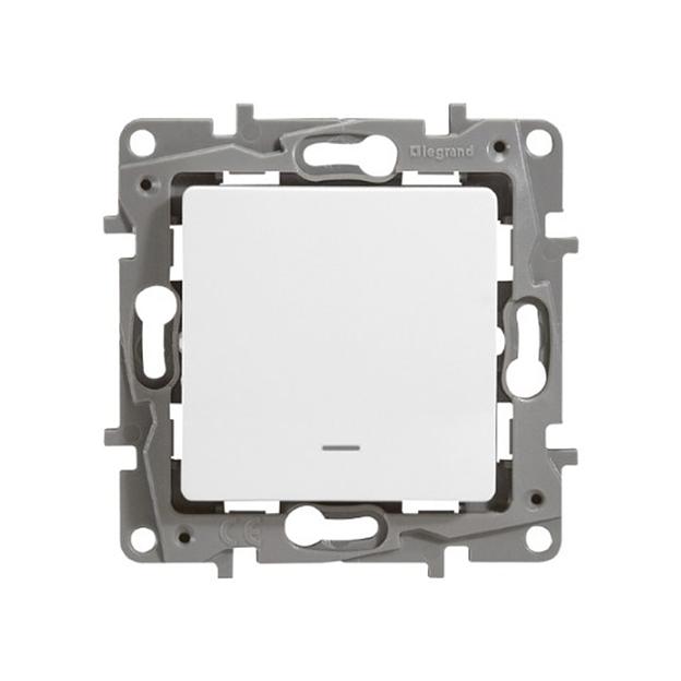 Выключатель с подсветкой Legrand Etika 10 A 250 В белый 672203 фото 1