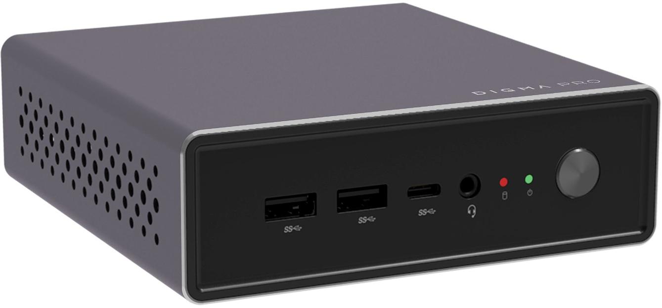 Неттоп Digma Pro Minimax U1 i5 1335U (1.3) 16Gb SSD512Gb UHDG CR Windows 11 Professional GbitEth WiFi BT 36W темно-серый/черный (DPP5-ADXW03) фото 2