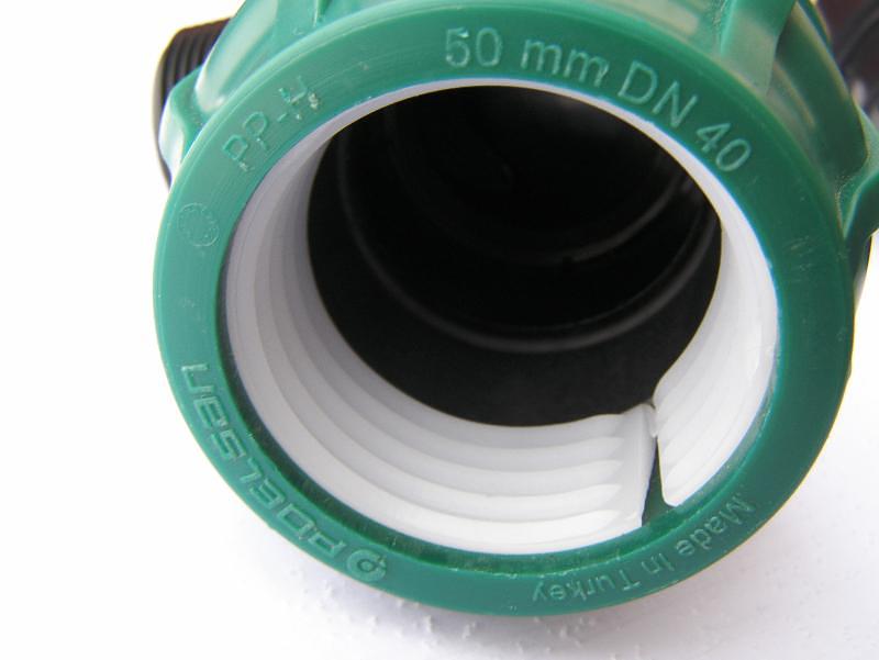 Тройник ПНД 50x25x50 редукционный компрессион. фото 3