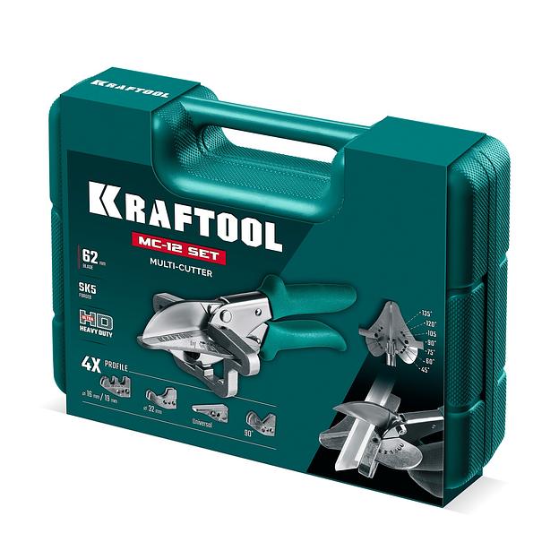 KRAFTOOL MC-12, для различных профилей из пластика и резины, с набором сменных губок, угловые ножницы (23372-12) фото 6