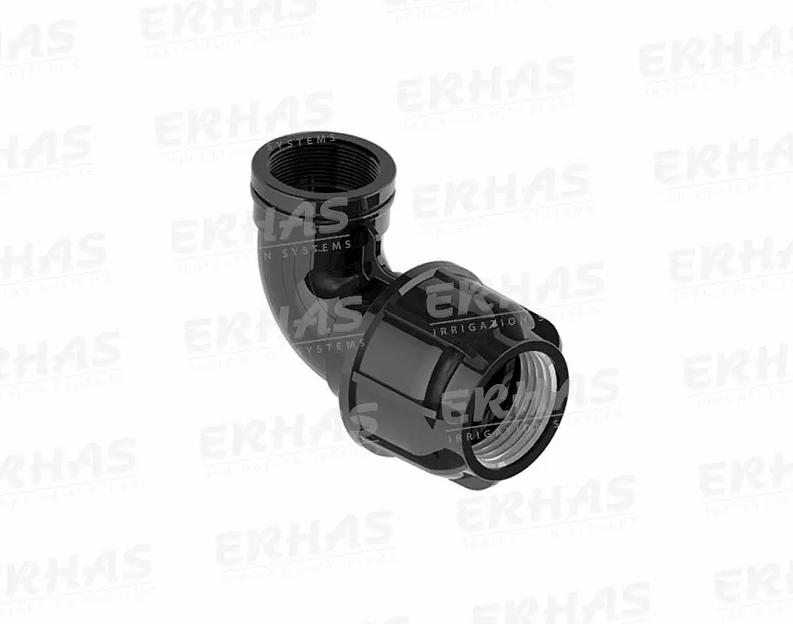 Компрессионное колено с внутренней резьбой Erhas ОПТ фото 1